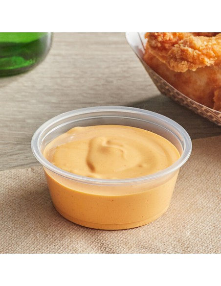 Dart Solo 3.25oz clear plastic souffle cup/portion cup 2500/case