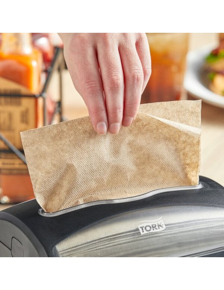 Tork Universal Xpressnap 1-Ply Customizable Natural Kraft Interfold Dispenser Napkin N4 - 6.000/Case