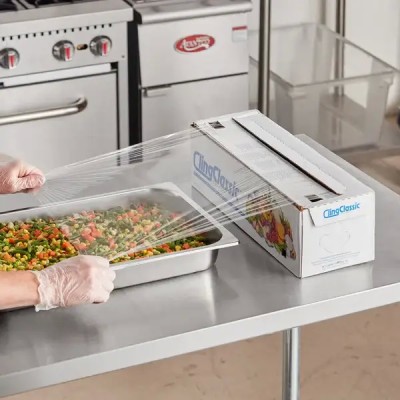 Cling 18" x 2000' PVC All Purpose Plastic Film 2