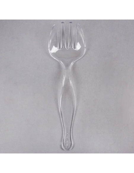 Fineline Platter Pleasers Clear Plastic 8 1/2" Serving Fork - 144/Case