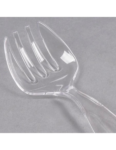 Fineline Platter Pleasers Clear Plastic 8 1/2" Serving Fork - 144/Case