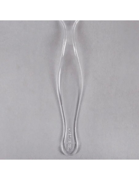 Fineline Platter Pleasers Clear Plastic 8 1/2" Serving Fork - 144/Case