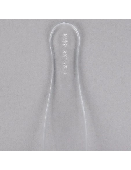 Fineline Platter Pleasers Clear Plastic 8 1/2" Serving Spoon - 144/Case