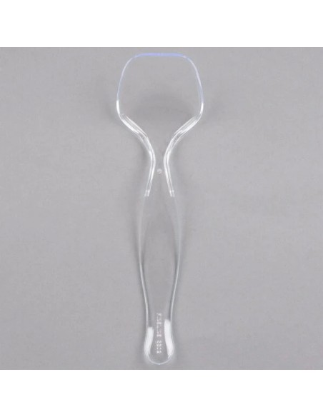 Fineline Platter Pleasers Clear Plastic 8 1/2" Serving Spoon - 144/Case