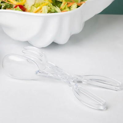 Fineline Platter Pleasers 11 1/2" Clear Plastic Salad... 2