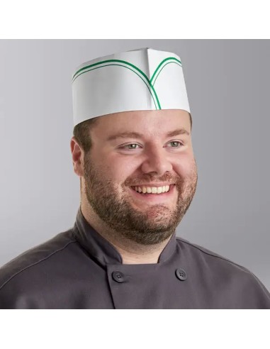 Green Adjustable Stripe Disposable Overseas...