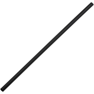 7 3/4" Jumbo Black Unwrapped Straw - 5,000/Case 2