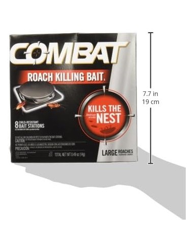 Combat Roach Killing Bait, Large Roaches, Kills...