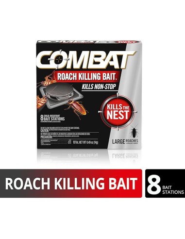 Combat Roach Killing Bait, Large Roaches, Kills...