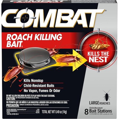 Combat Roach Killing Bait, Large Roaches, Kills The Nest,...