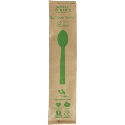 6.7”  Bamboo Spoons Individually Wrapped | 750/Case 2