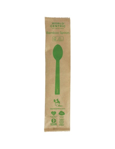 6.7”  Bamboo Spoons Individually Wrapped |...