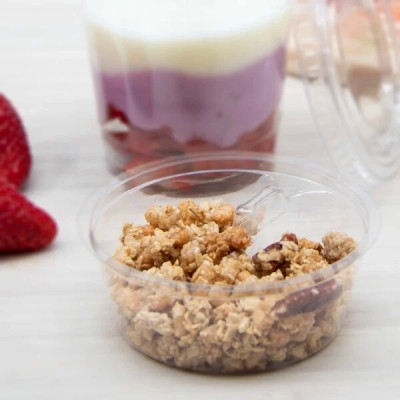 Dart 3.5 oz. Clear PET Single Compartment Cup Insert -... 2