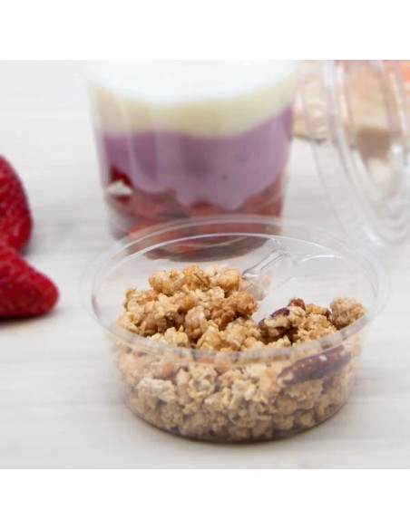 Dart 3.5 oz. Clear PET Single Compartment Cup Insert - 1,000/Case