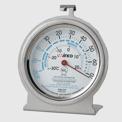 Winco TMT-RF3 3" Refrigerator/Freezer Thermometer, -20 to...