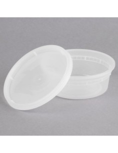 Heavy Duty 8 oz Microwavable Translucent Plastic Deli... 2