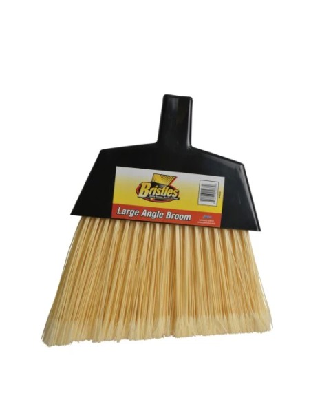Large Natural Poly Bristles Metal Handle Angle Broom