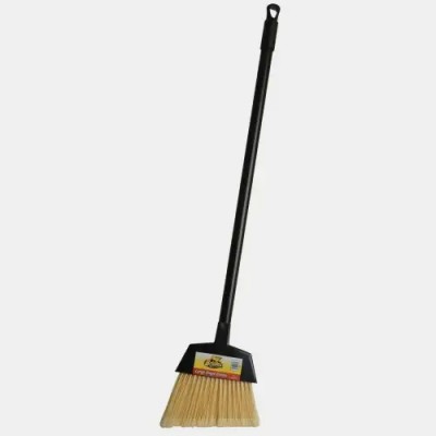 Large Natural Poly Bristles Metal Handle Angle Broom
