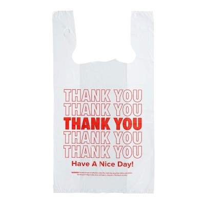 1/6 Thank You plastic bags 400/Case