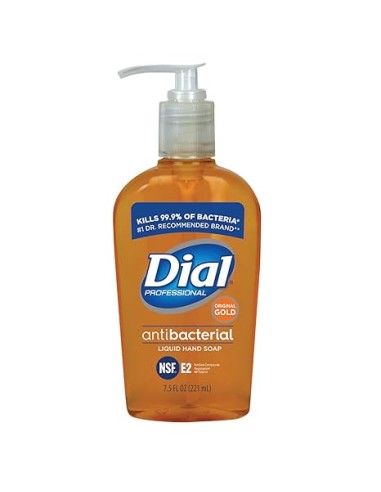 Dial Soap with Pump Bottle, Gold, 7.5 Oz, 1/CS/12