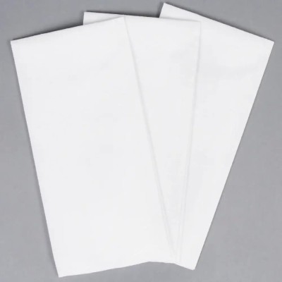 Hoffmaster White linen-like 12" x 17" 1/6 fold guest towel