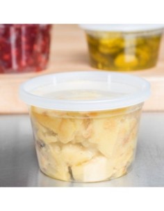 Heavy Duty 16 oz Microwavable Translucent Plastic Deli...