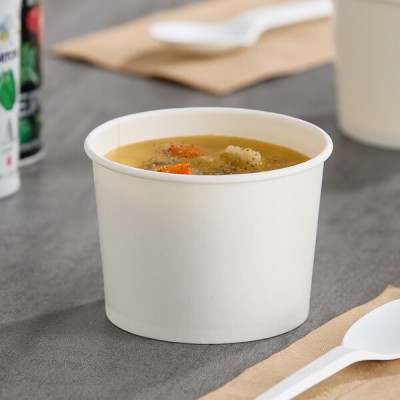 Dart Solo 12 oz. White Double Poly-Coated Paper Food Cup... 2