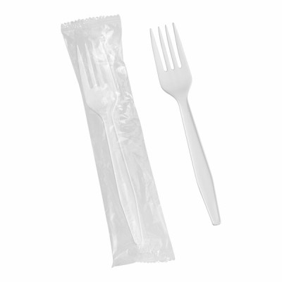 Heavy Weight Wrapped Polypropylene Plastic Fork - 1,000/Case 2