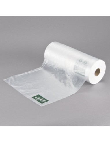 12" x 20" Plastic Side Print Produce Bag on a Roll - 4/Case