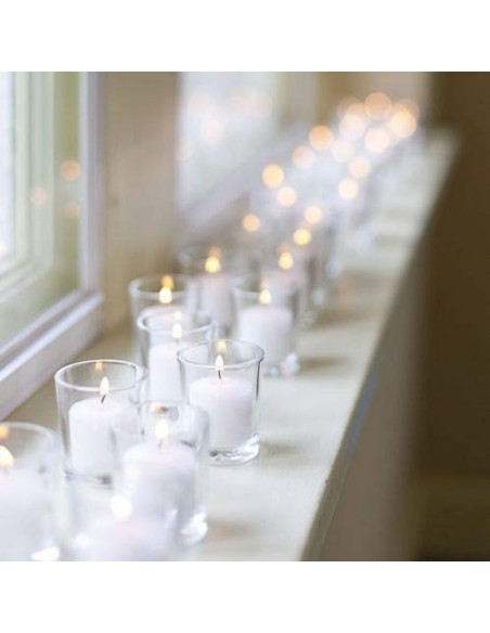 15 Hour White Votive Candles 144/Case