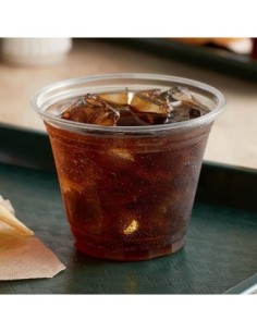 9 oz. Clear PET Plastic Squat Cold Cup - 1000/Case 2