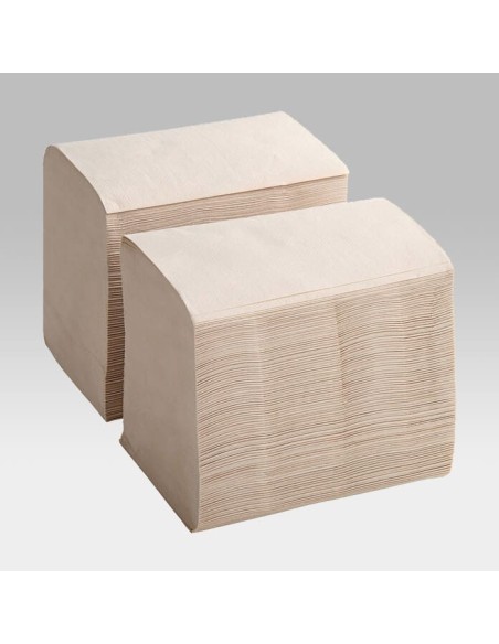 OneUp Kraft 2-Ply Wide Interfold 6 1/2" x 8 1/2" Dispenser Napkin 6000/Case