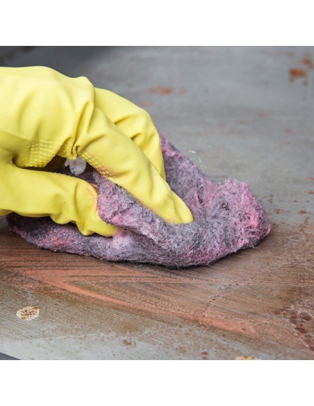 Brillo 3 1/2" x 3 1/2" Steel Wool Soap Pad - 10/Case