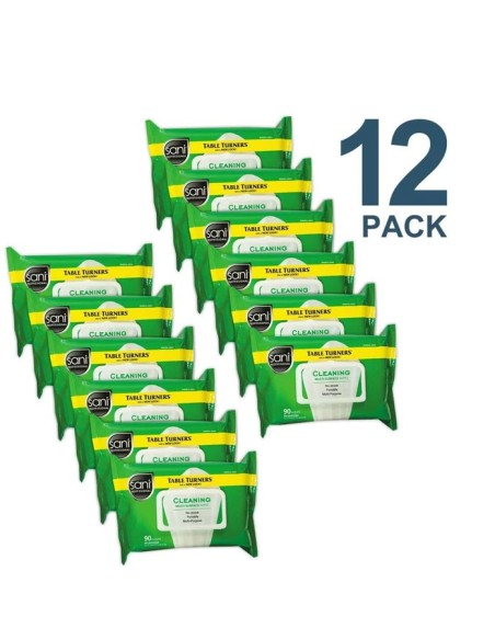 Sani Professional 7" x 11 1/2" 90 Count Cleaning Multi-Surface Wipes - 12/Case