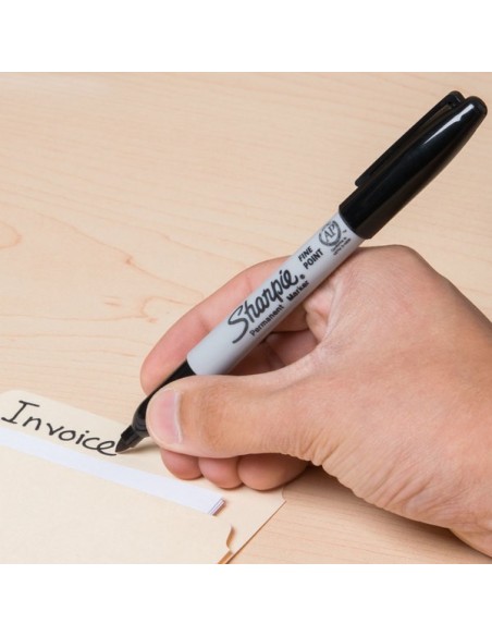 Sharpie Black Fine Point Permanent Marker - 36/Box