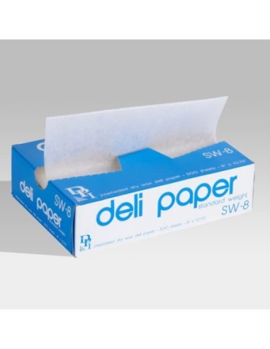 8" x 10 3/4" Interfolded Deli Wrap Wax Paper 6000/case - 500/box