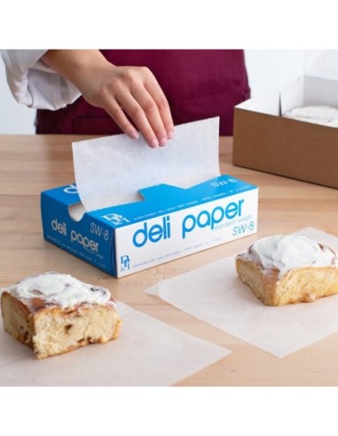 8" x 10 3/4" Interfolded Deli Wrap Wax Paper...