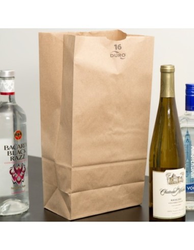 16 lb Brown Paper Bag - 500/Bundle