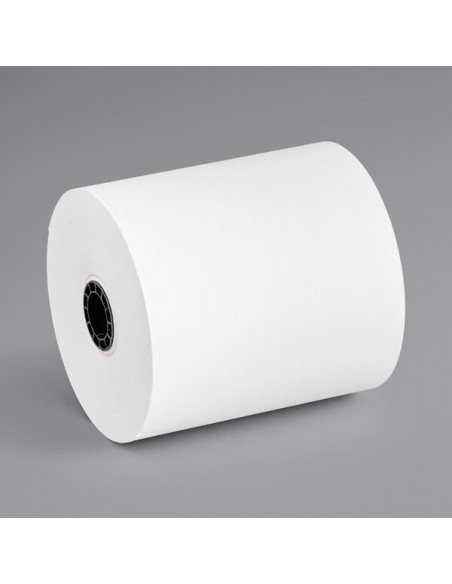 3" x 165' Traditional 1 Ply Cash Register POS Paper Roll Tape 50/Case