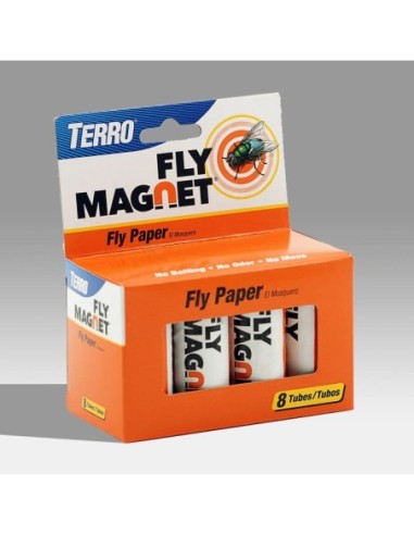 Terro T518 Fly Magnet 8-Pack Sticky Fly Paper Trap