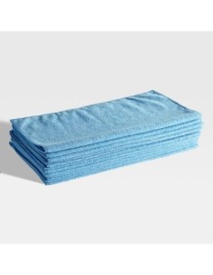 Lavex Janitorial 16" x 16" Blue Microfiber General...