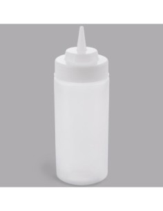 16 oz Clear Widemouth and Standard Cone Tip Squeeze...
