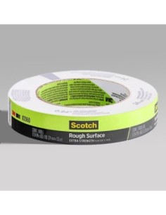 3M Scotch 1" x 60 Yards Green Masking Tape 9/Pack