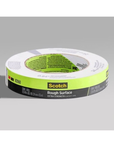 3M Scotch 1" x 60 Yards Green Masking Tape 2060-24A