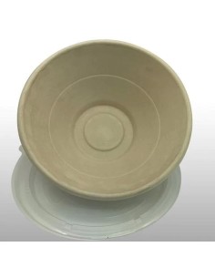 EccoCane 32oz 7.5" Round Sugarcane Bagasse Bowl 2