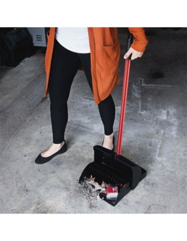 Black Lobby Dust Pan (Closed Lid)