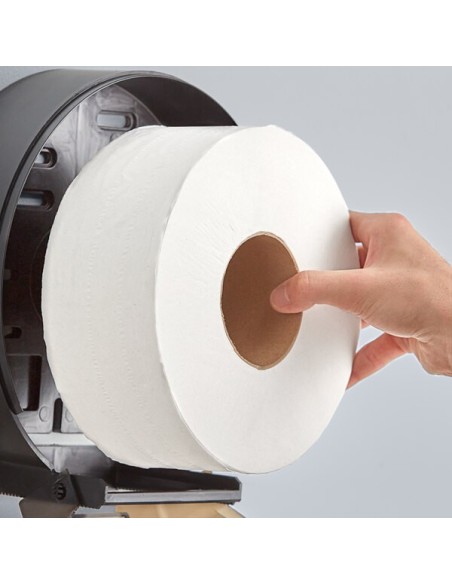 Right Choice 2-Ply Jumbo Toilet Paper Roll with 8" Diameter - 12/Case