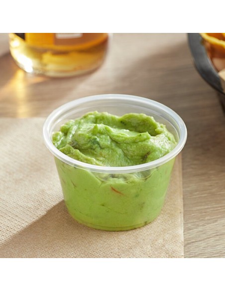 Dart Solo 4 oz Clear Plastic Souffle Cup / Portion Cup - 2500/Case