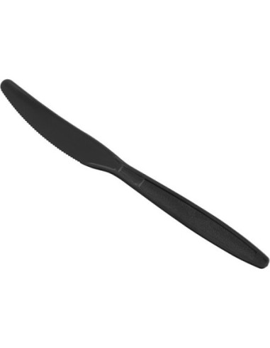 Black Heavy Weight Plastic Knife - Case of 1000