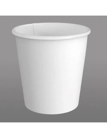 8 oz  White Paper Hot Cup - 1000/Case
